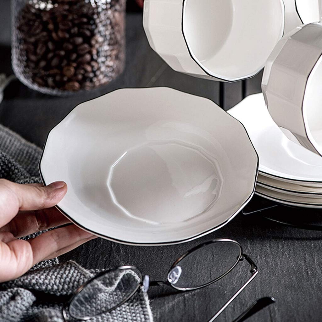 Set di Tazze Classiche Serie di Set da tè e caffè in Ceramica, 6 Tazze e piattini, cucchiaino e Supporto per caffè, Adatto per caffè, Tazze da tè e Salse per Il tè pomeri，