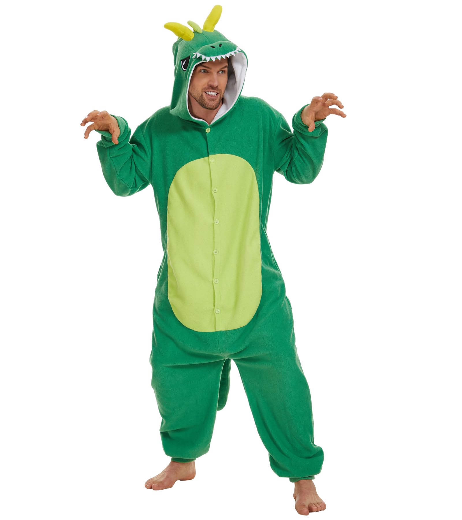 Guturris Pyjama Dragon Adultes Onesie Unisexe Halloween Cosplay Costume de Noël Combinaison de Nuit Vêtements de Détente