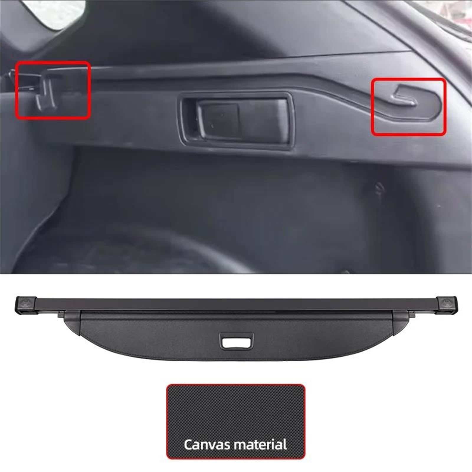 Tablette Coffre Arrière Cache-bagages rétractable pour Kia Pour Sportage NQ5 2022-2025 avec protection anti-espionnage porte-bagages arrière Cache-Bagages Couverture(Model B)