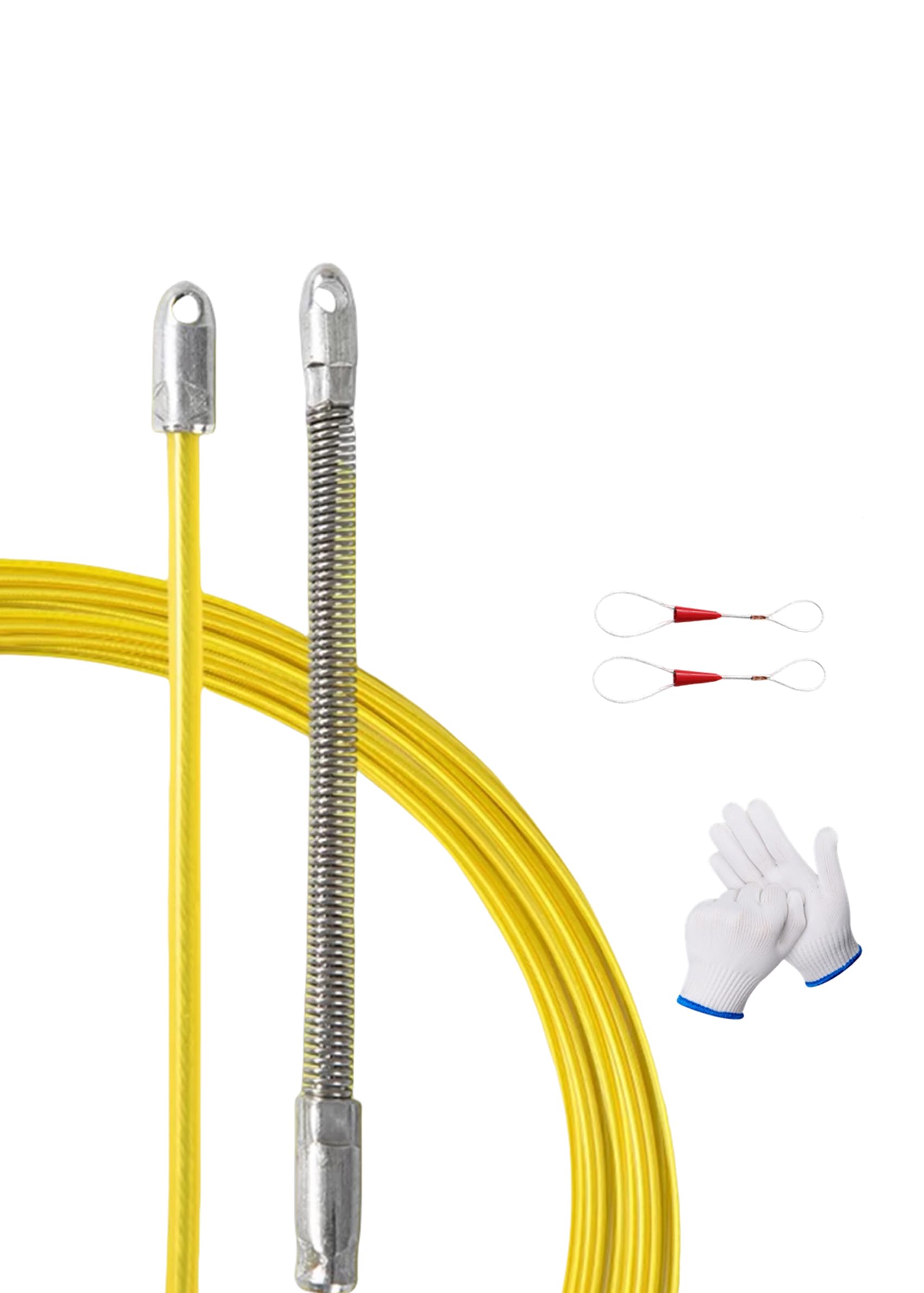 K1121A] ケーブルリール 5mm x 100m 通線 入線工具 電設工事 電気工事