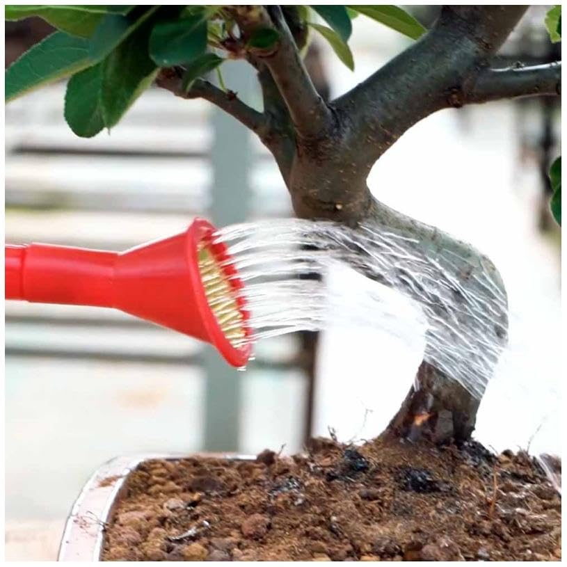 Planeta HUERTO Regadera para Bonsái Roja 0,9L – Diseño Compacto para Riego Preciso, Ideal para Bonsáis y Plantas Pequeñas