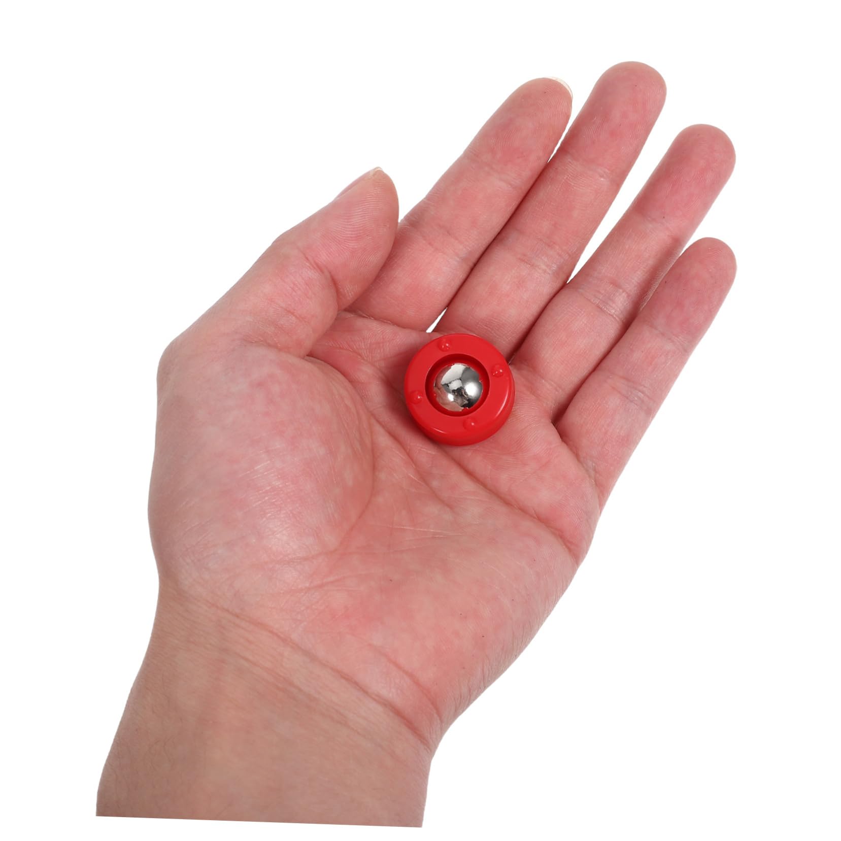 Happyyami Palets de Jeu de Palets de Table Mini 24 Pièces Acier Plastique | Jeu D’intérieur pour Bureau, Accessoires de Remplacement, Format Compact pour Activités Parent-garçon et Filles