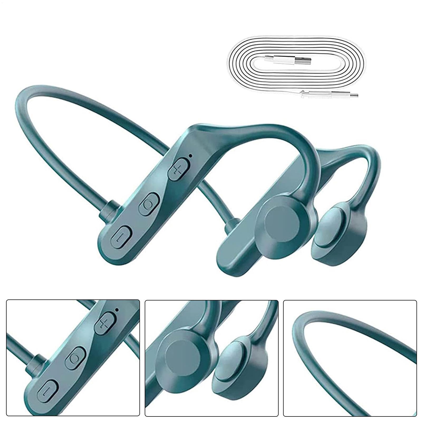 Auriculares de conducción de Huesos: diseño inalámbrico de Oreja Abierta Ligera, Auriculares Deportivos Bluetoth Resistentes al Sudor Resistente al Agua, auriculare de Ajuste Seguros cómodos | Ejecu