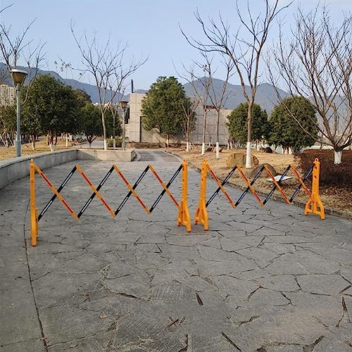 Barrière de sécurité rétractable jaune extensible plastique pour chantier
