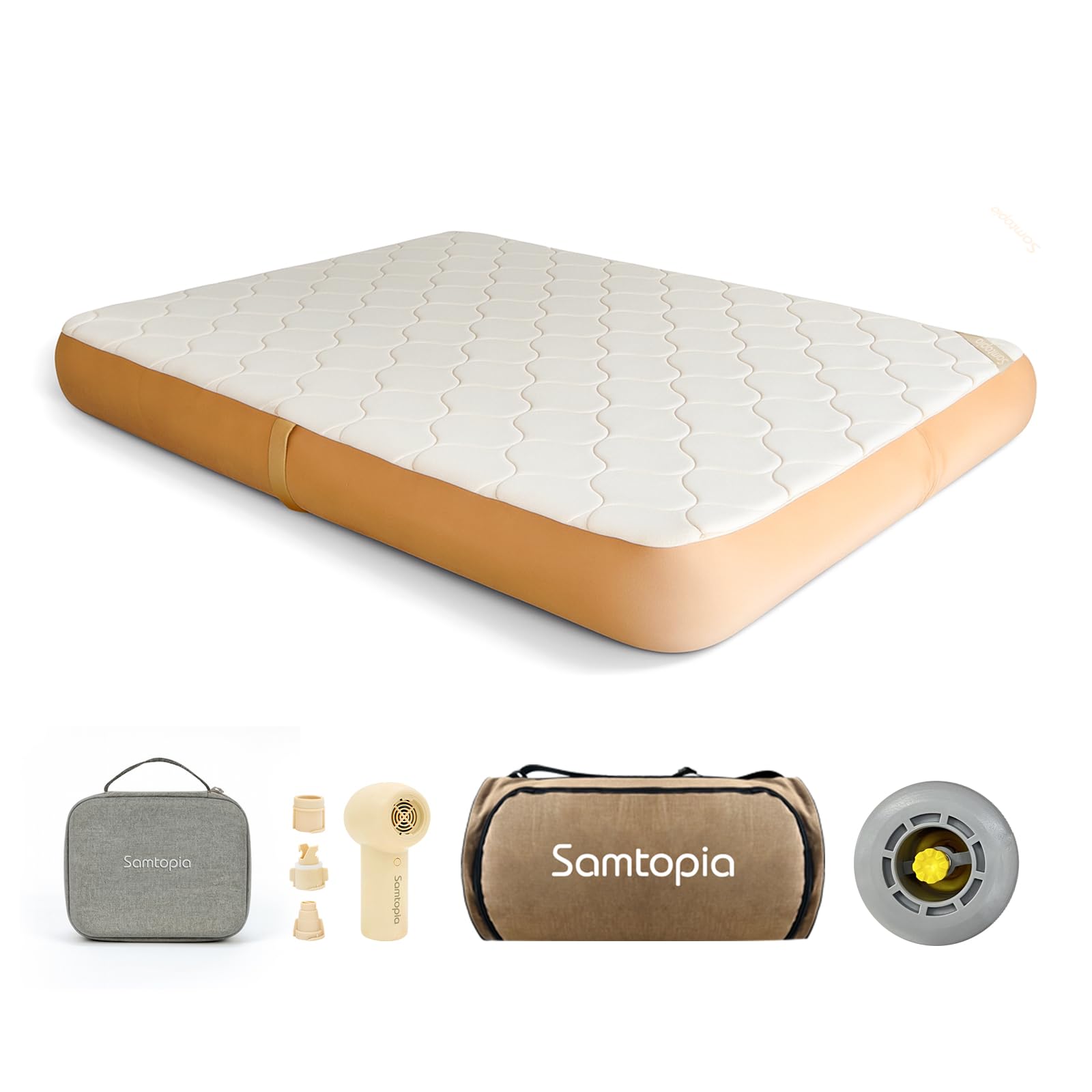 Amazon.co.jp: samtopia エアーベッド 電動ポンプ付き「最新鋭の独自
