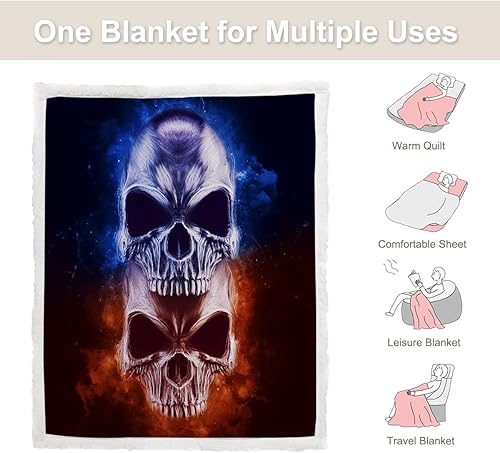 Miniatura 6 de Sleepwish Skull Tiros y Mantas