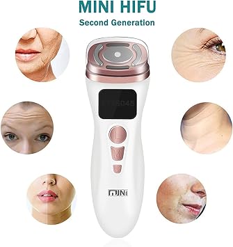 Mini HIFU Anti Aging Machine Face Lifting Beauty Machine RF EMS Lift Firm Tightening Skin Rejuvenation Wrinkle Removal Skin Care Device for Home