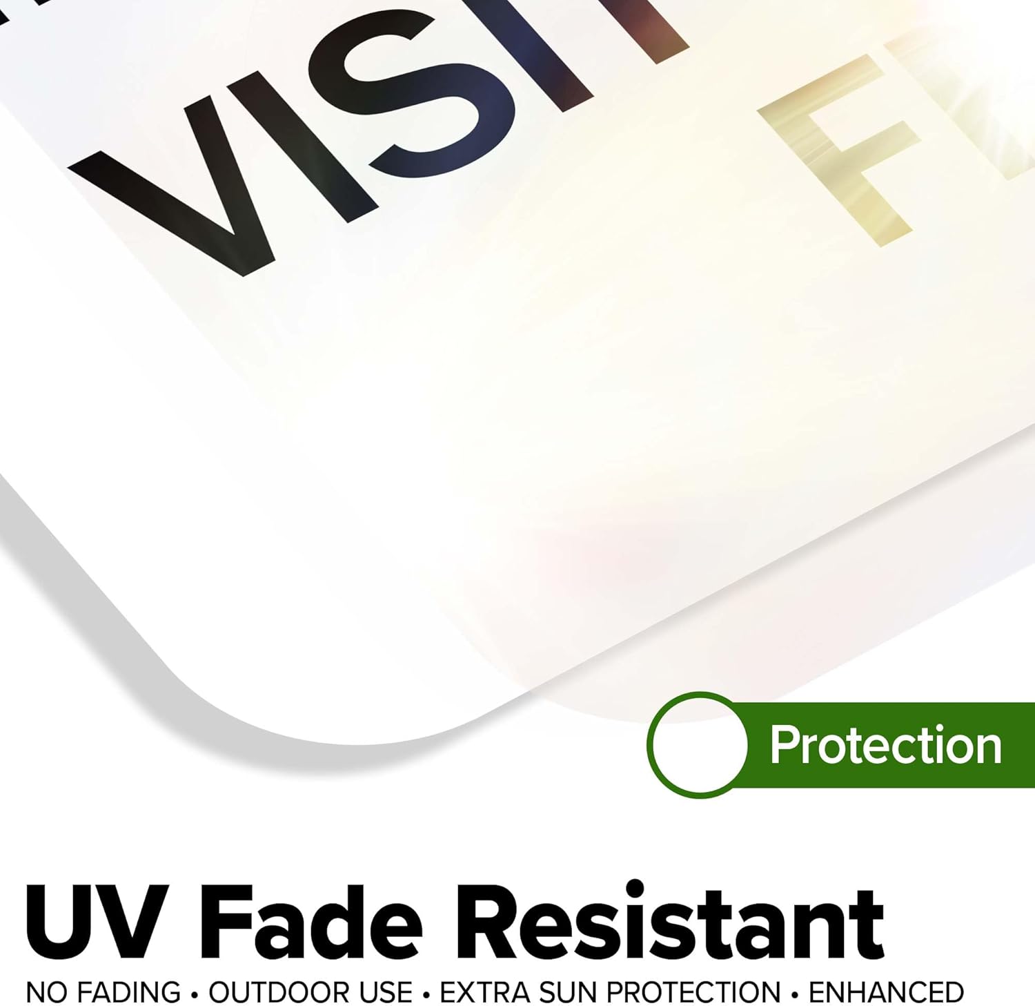 Notice Employees Only Visitor Please Use Front Door Sign, 18x24 Inches, Rust Free .063 Aluminum, Fade Resistant, Made in USA by My Sign Center