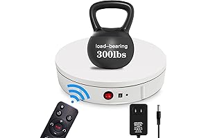 JAYEGT Motorized Rotating Display Stand 360 Degree 11.8 inch