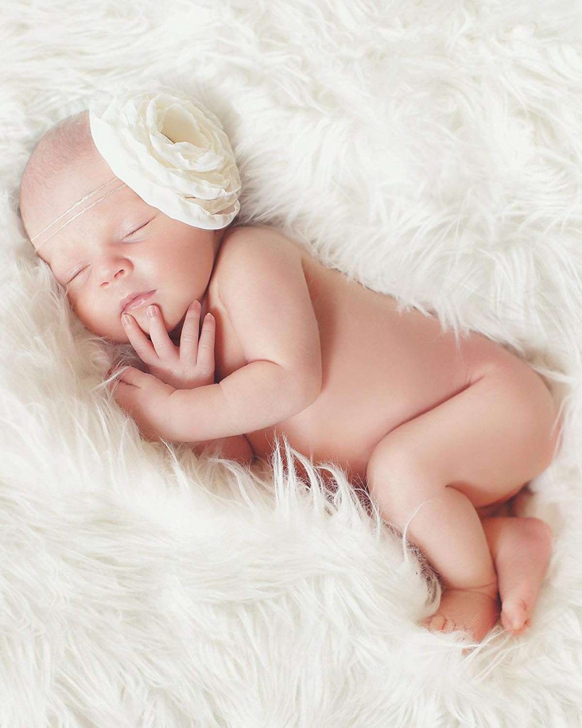 Puf para fotografía de recién Nacido de 40 Pulgadas, Relleno de Frijoles no Incluido, Poser Profesional de Piel sintética, Accesorio para Fotos de bebé y Almohada moldeable, Accesorios de