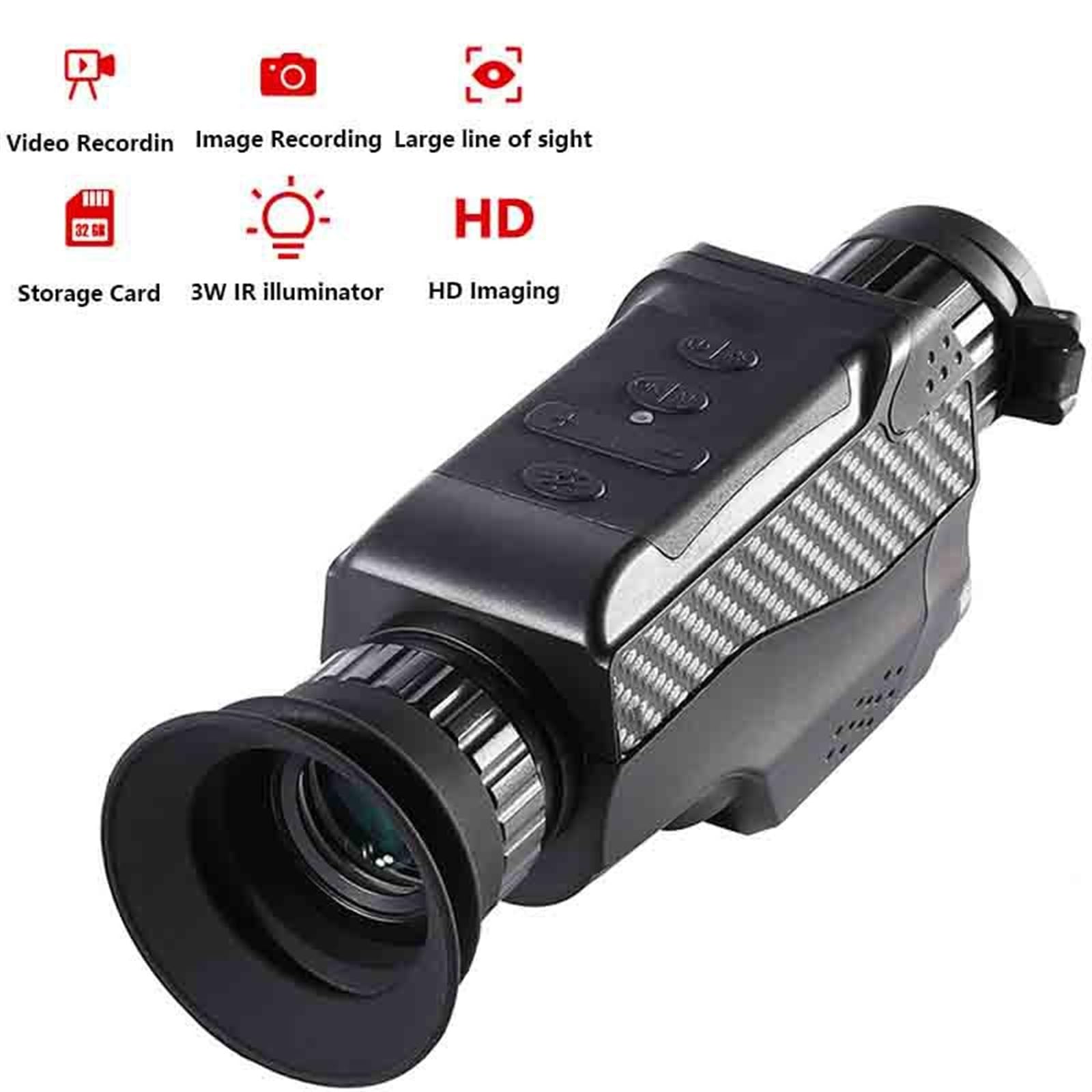 DT18 nuevo 1080p visión nocturna al aire libre for Digital infrarrojo óptico 8X visión nocturna Monocular 0,5 M-1000M telescopio de alcance