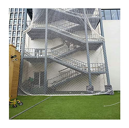 ホワイト織りメッシュロープ、バルコニーガードレール階段落下防止ネット、子供用安全階段ネット、屋外保護ネット、ガーデンフェンスネット、ドライブレール遊び場子供用セーフティネットロープネット