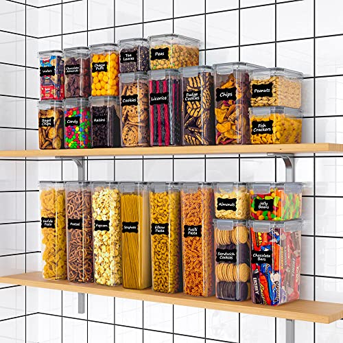 Lifetime Home 32 Pack Airtight Food Storage Containers Set With Lids For Kitchen & Pantry Organization - Bpa-Free For Cereal, Pasta, Rice, Vegetables, Fruits & Flour - Free Markers And Labels #TOP5