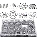 FidgetKute 85Pcs Wholesale Lots Mixed Lip Piercing Body Jewelry Barbell Rings Tongue Ring A