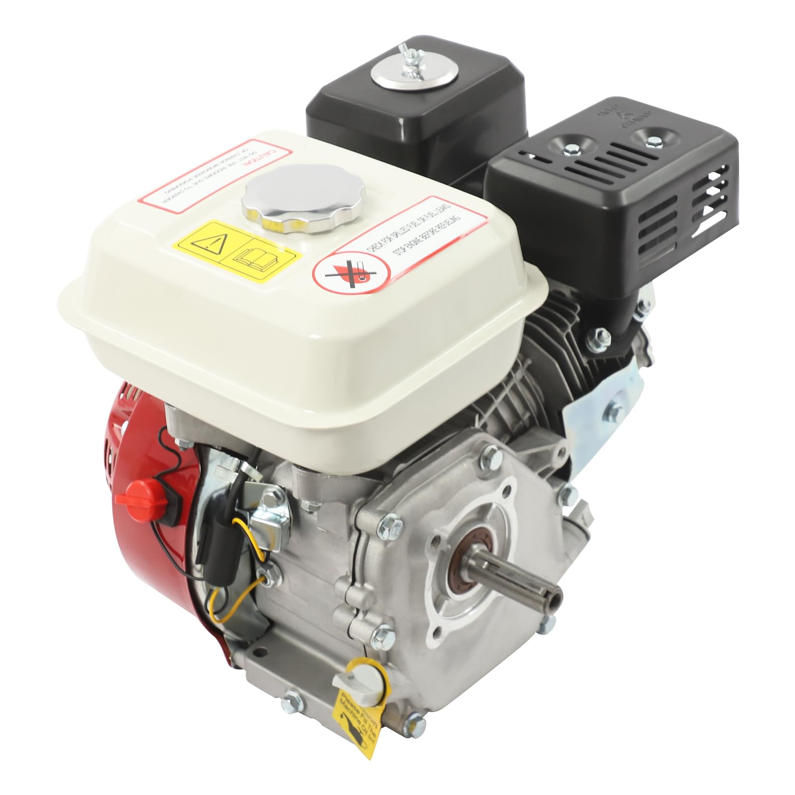 Motore a benzina da 7,5 CV, 212 cc, motore a 4 tempi, motore a benzina, con albero motore da 19 mm, motore industriale a quattro tempi raffreddato ad aria, per tosaerba, generatore