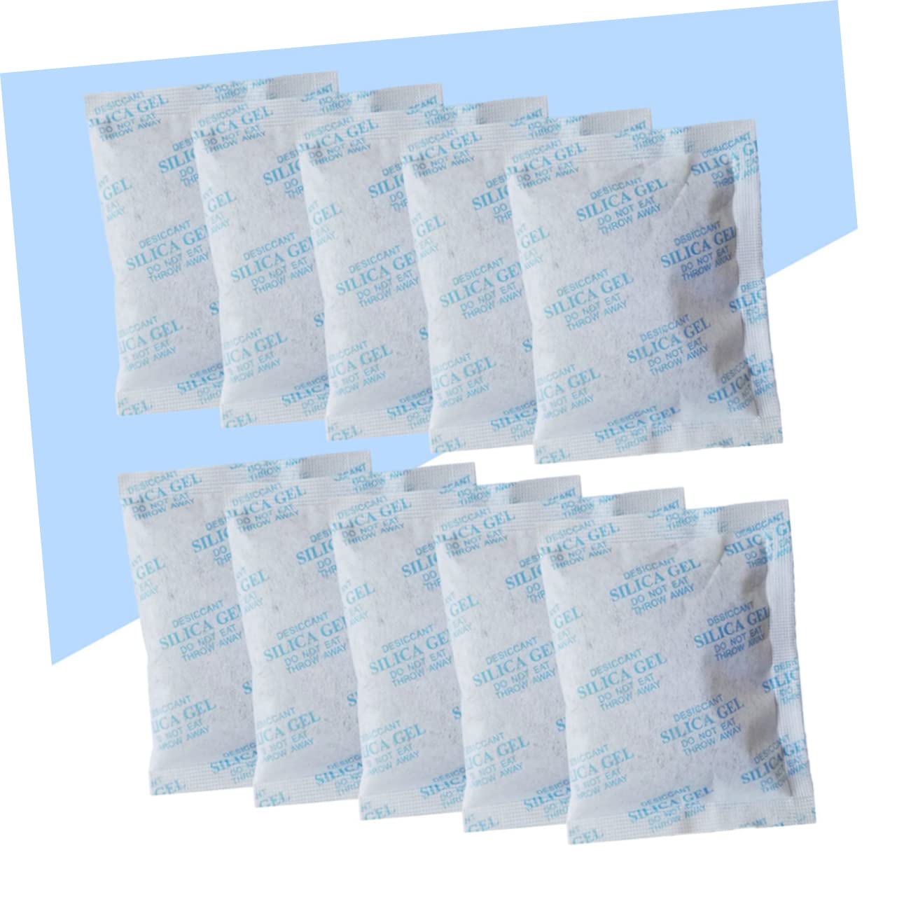 Déshumidificateur Réutilisable 100 Sachets 10g en Non-tissé, Minéraux Absorbants, Anti-humidité pour Tiroirs et Armoires
