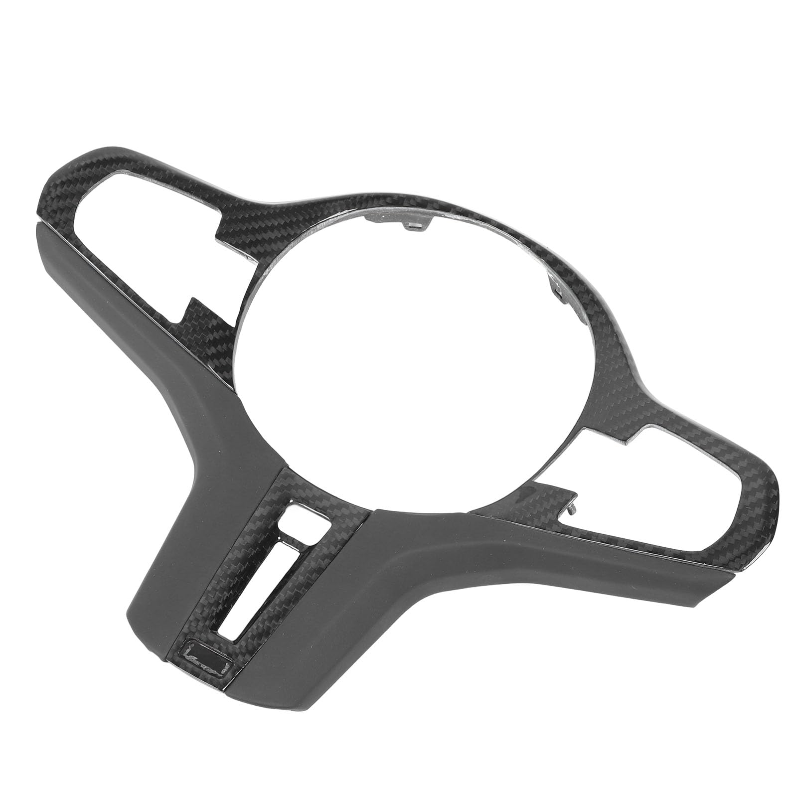 Cocoarm Cocoarm Marco de Volante de Fibra de Carbono, Embellecedor de Protección de Cuero de Napa para M5 X3 X4 F90 G30 G32 G01 G02, Agarre Cómodo para Estilo Deportivo (Sin botón de calefacción)