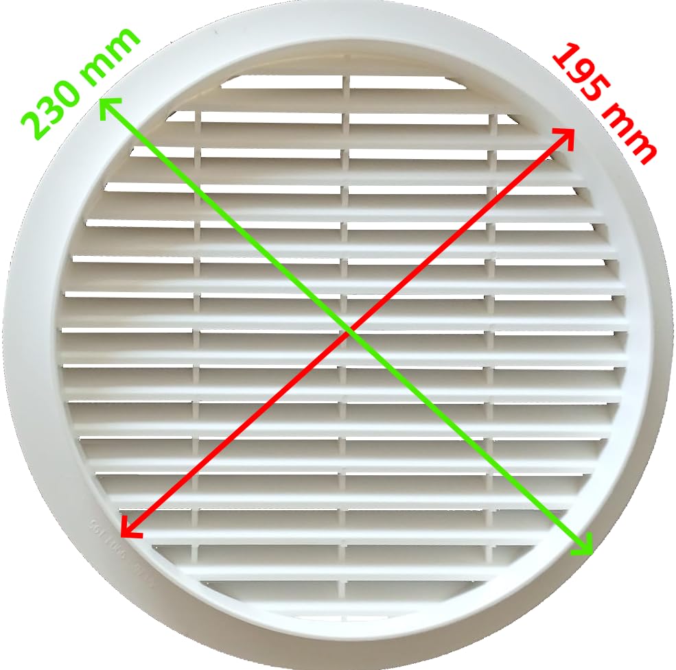 Grille D'aération Ronde 95 Mm Pour Camping-car Rimor – Réf 0214A