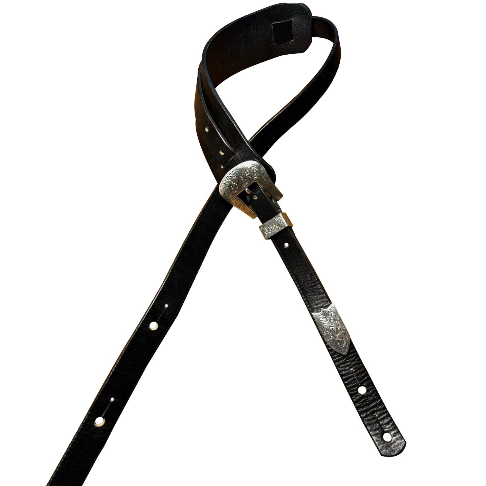 ZZZOLX Guitar Strap With Shoulder Pad, Leather Belt For Acoustic/Electric/Bass Guitar