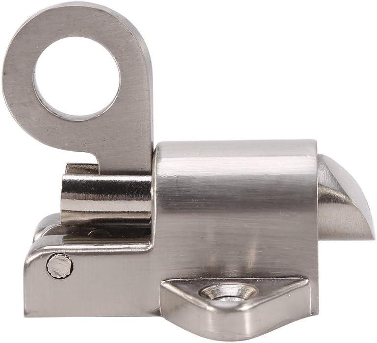 Watris Veiyi Spring Loaded Latch, Automatic Spring Load Bolt Latch, Self Closing Pull Ring, Security Door Lock for Gate Shed Window