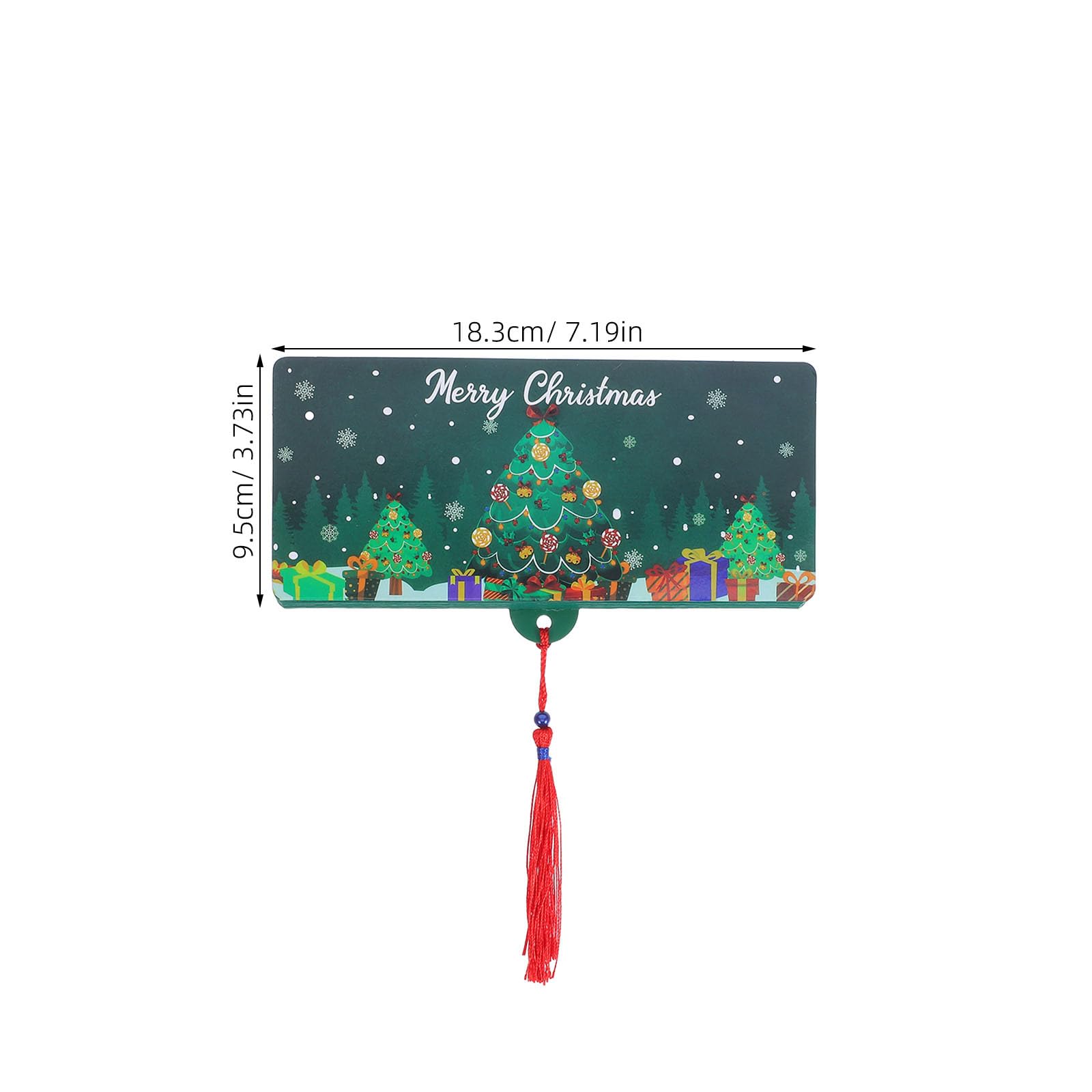 Angoily 12 Unidades De Regalos De Dinero De Navidad, Tarjeta 10 Compartimentos, Sobres De Dinero De Navidad Para Efectivo Para Familia, Fiestas Navideñas, Organizador De Efectivo Verde