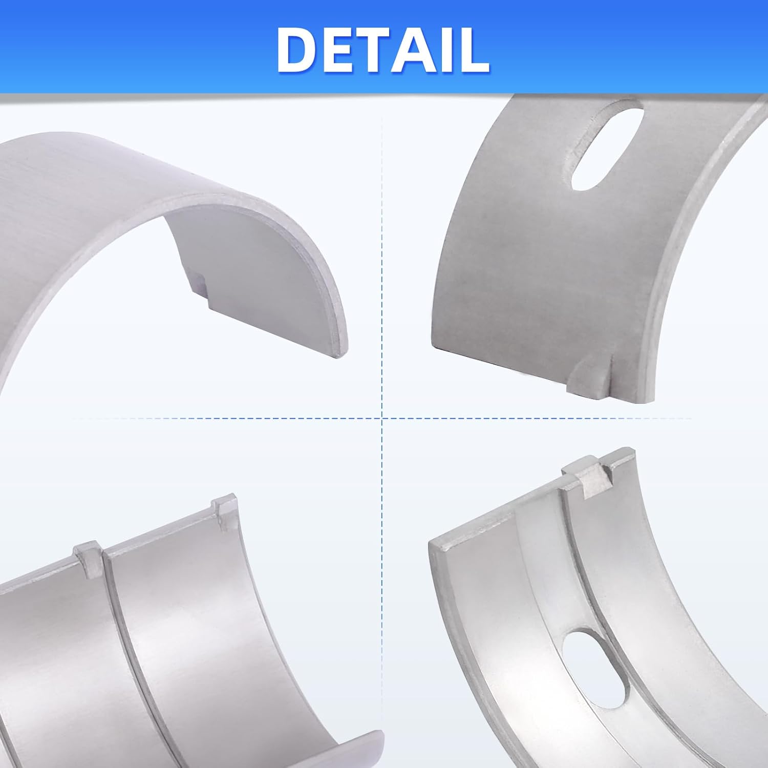 34mm Connecting Rod Bearings and 32mm Crankshaft Bearings STD Kit for Yamaha YZF-R1 YZF1000 2004 2005 2006 2007 2008, 4C8116560000 5VY-11416-00-00