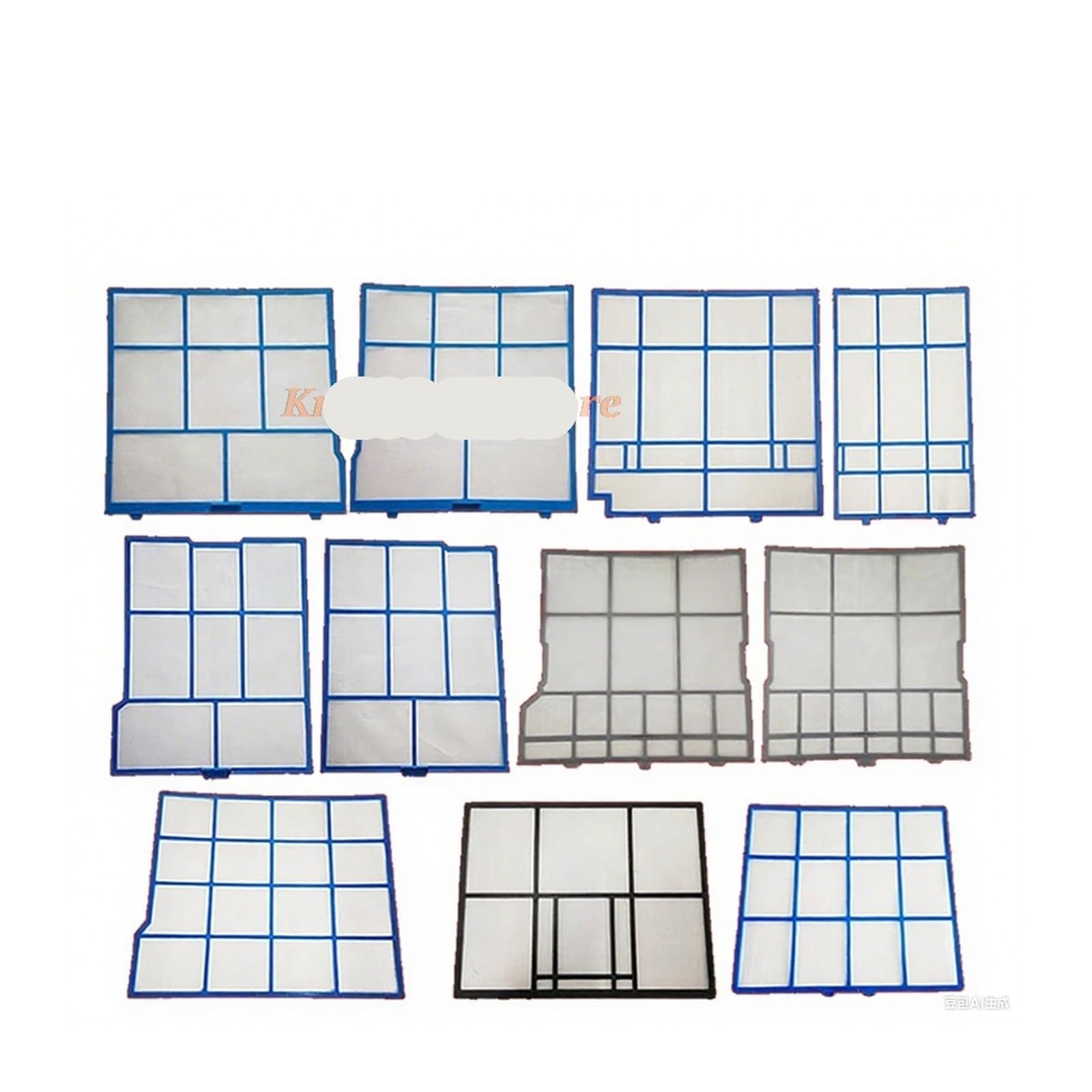 Juegos De Filtros De Aire Acondicionado, Compatibles Con Hitachi, Varios Modelos (1p/1,5p/2P) | A 31.5x L29.8 R28.5