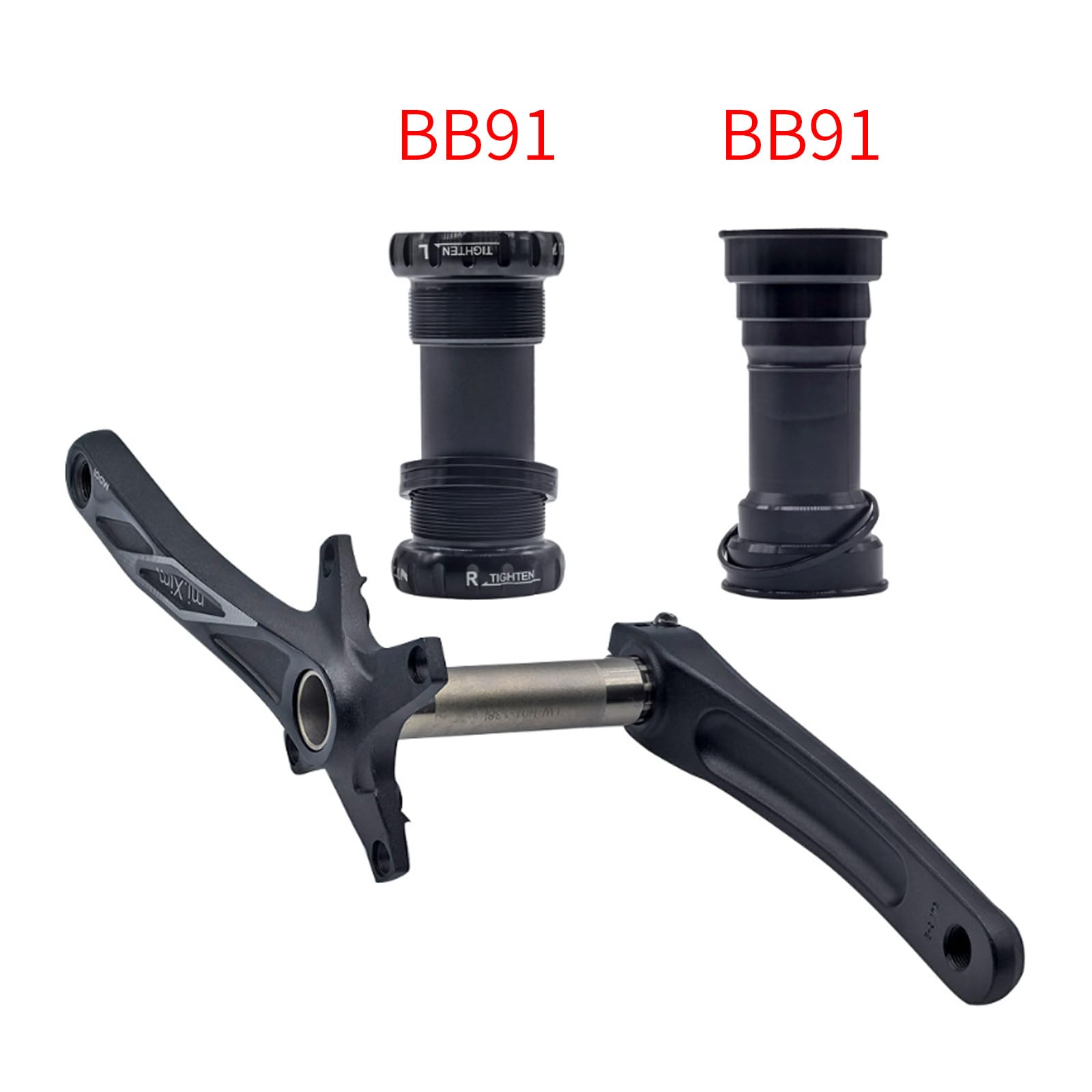 Durabilità vite cava guarnitura manovella, costruzione pesante, leghe, biciclette, diverse dimensioni, parte della bicicletta per bambini, ricambio per biciclette