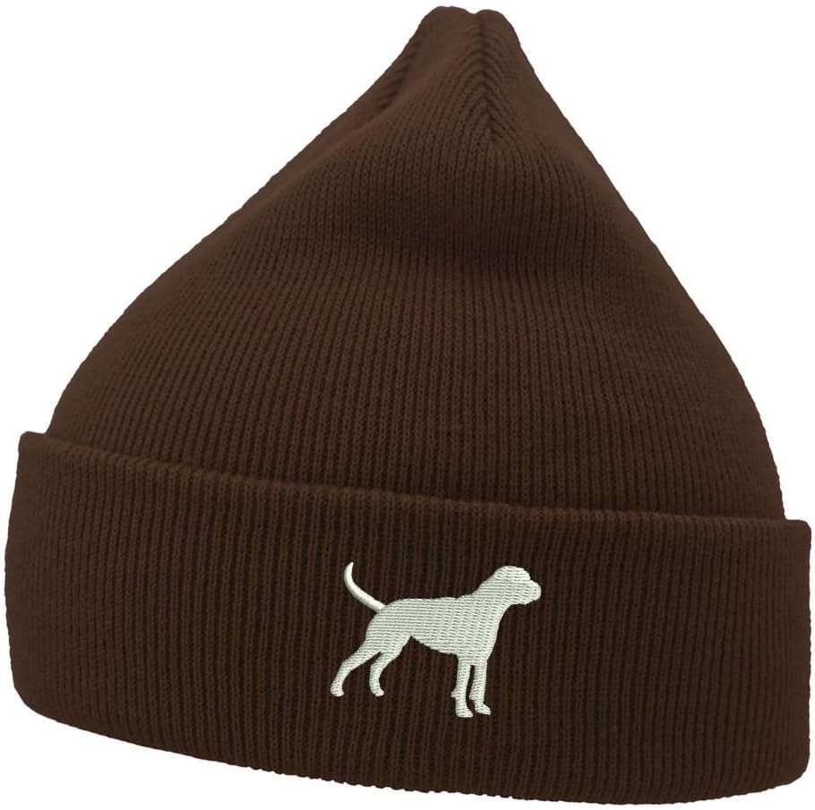 Mens Beanie Knit Hats Boxer Dog Embroidered Unisex Casual Beanies Hats for Winter