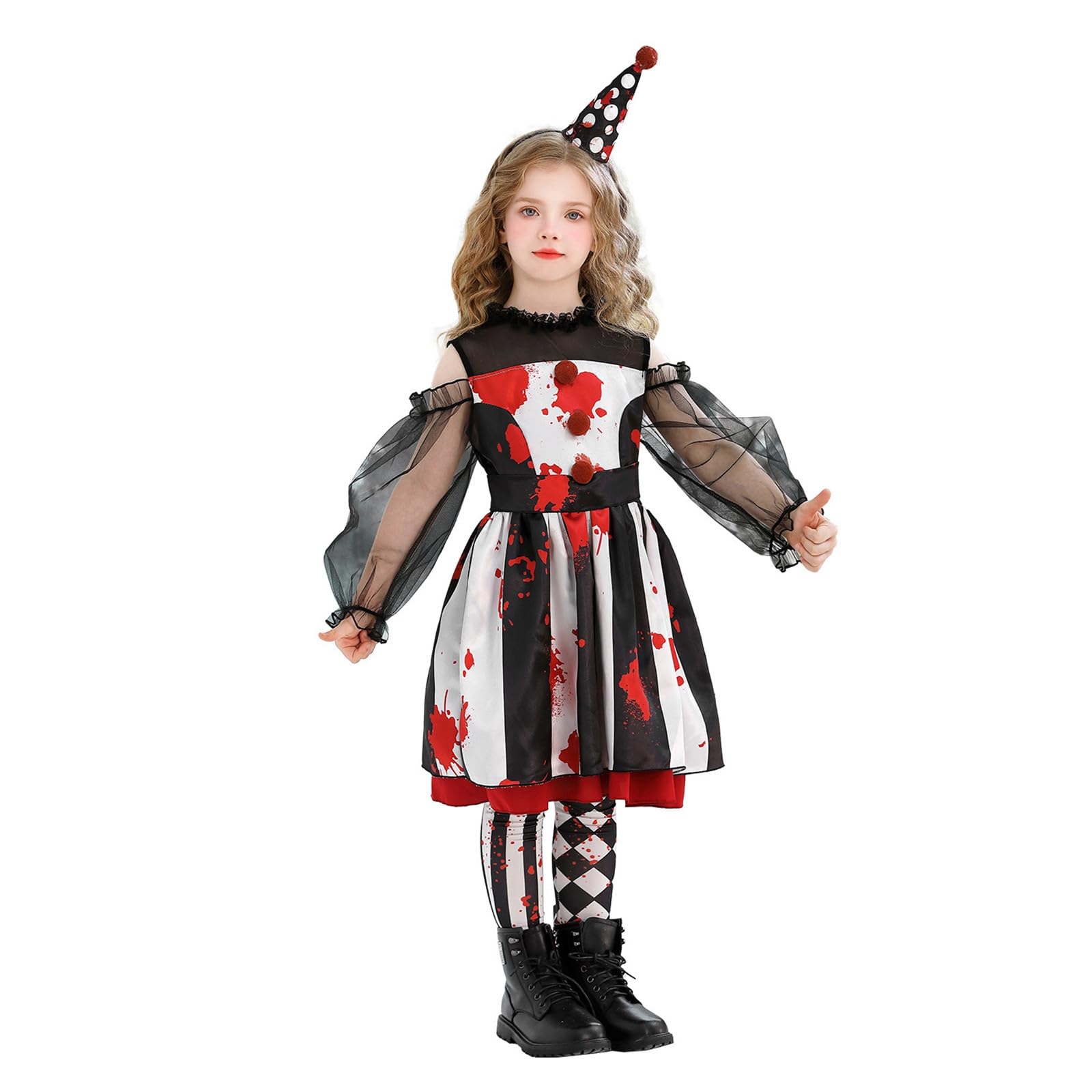 Halloween Kostüm Kinder Faschingskostüme Karneval Zauberer Grusel Hexenumhang Gruselig Ritterkostüm Verkleidung Fasching Hexenkostüm Mädchen Dämon Kostüme Teenager Clown Sensenmann Hexe