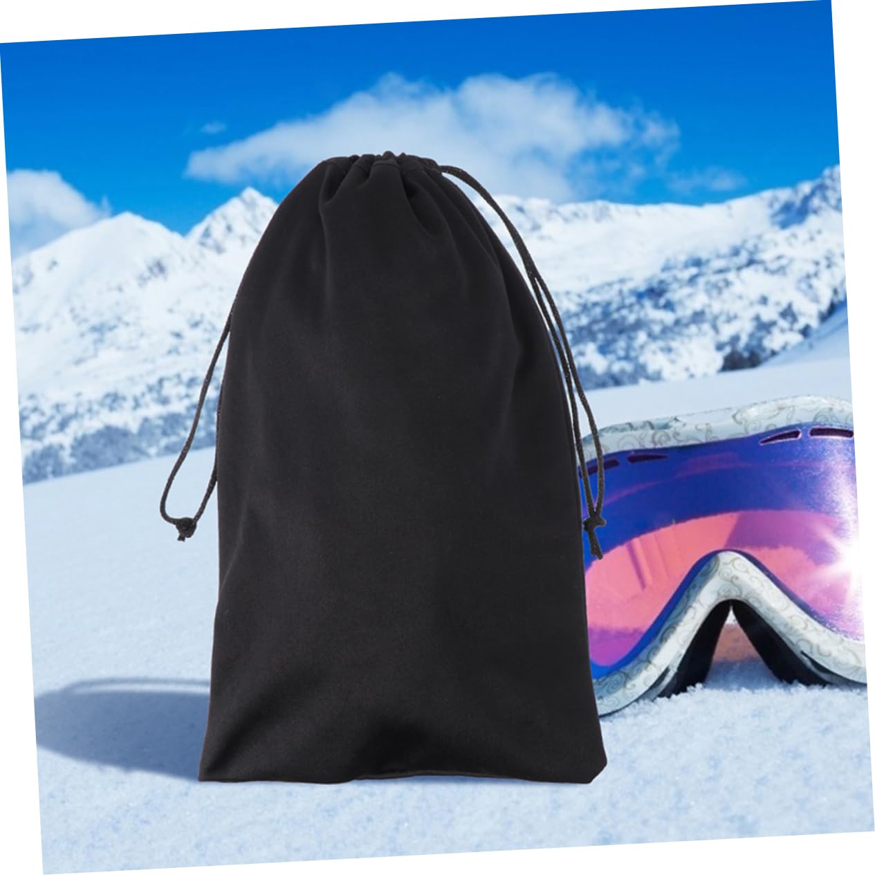 ibasenice Bolsa De Gafas De Esquí Con Cordón Funda Rasguños Para Gafas Bolsa De Viaje Y Ligera Para Outdoor Y