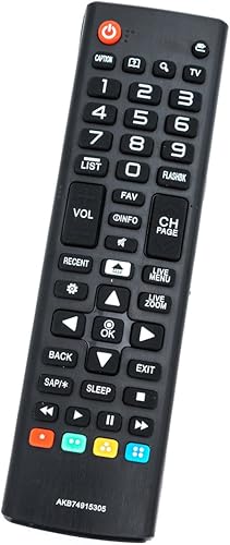 AKB74915305 Reemplazo remoto para LG TV 43UH6030-UB 49UH6090-UJ 49UH6030-UB 49UH6030-UD 55UH6030-UC 60UH6030-UC 60UH6035-UC 65UH6030-UC 65UH6030-UC