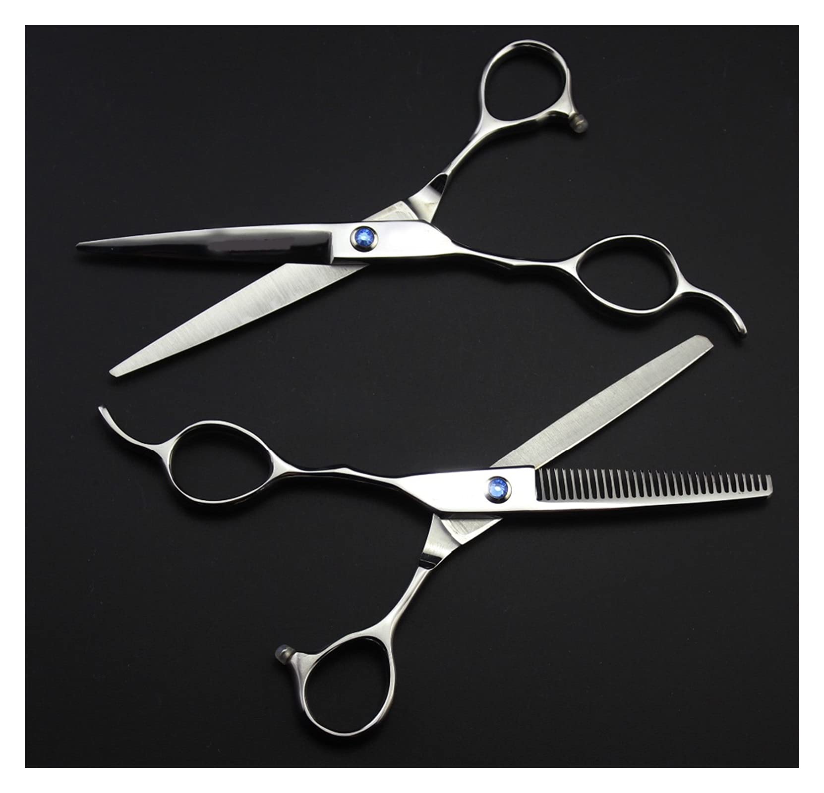 Haarschneideschere, Friseurschere/Effilierschere 6" 5,5" Friseur-Set für Linkshänder