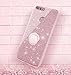 Huawei Honor 8 Case, Silverback Girls Bling Glitter Sparkle Cute Phone Case with 360 Rotating Ring Stand, Soft TPU Outer Cover + Hard PC Inner Shell Skin for Huawei Honor 8 -Rose Gold
