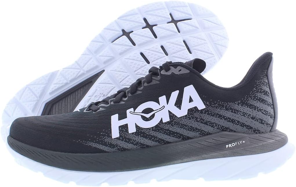 HOKA ONE ONE Mach 5 Womens Shoes Size 8, Color: Black/Castlerock