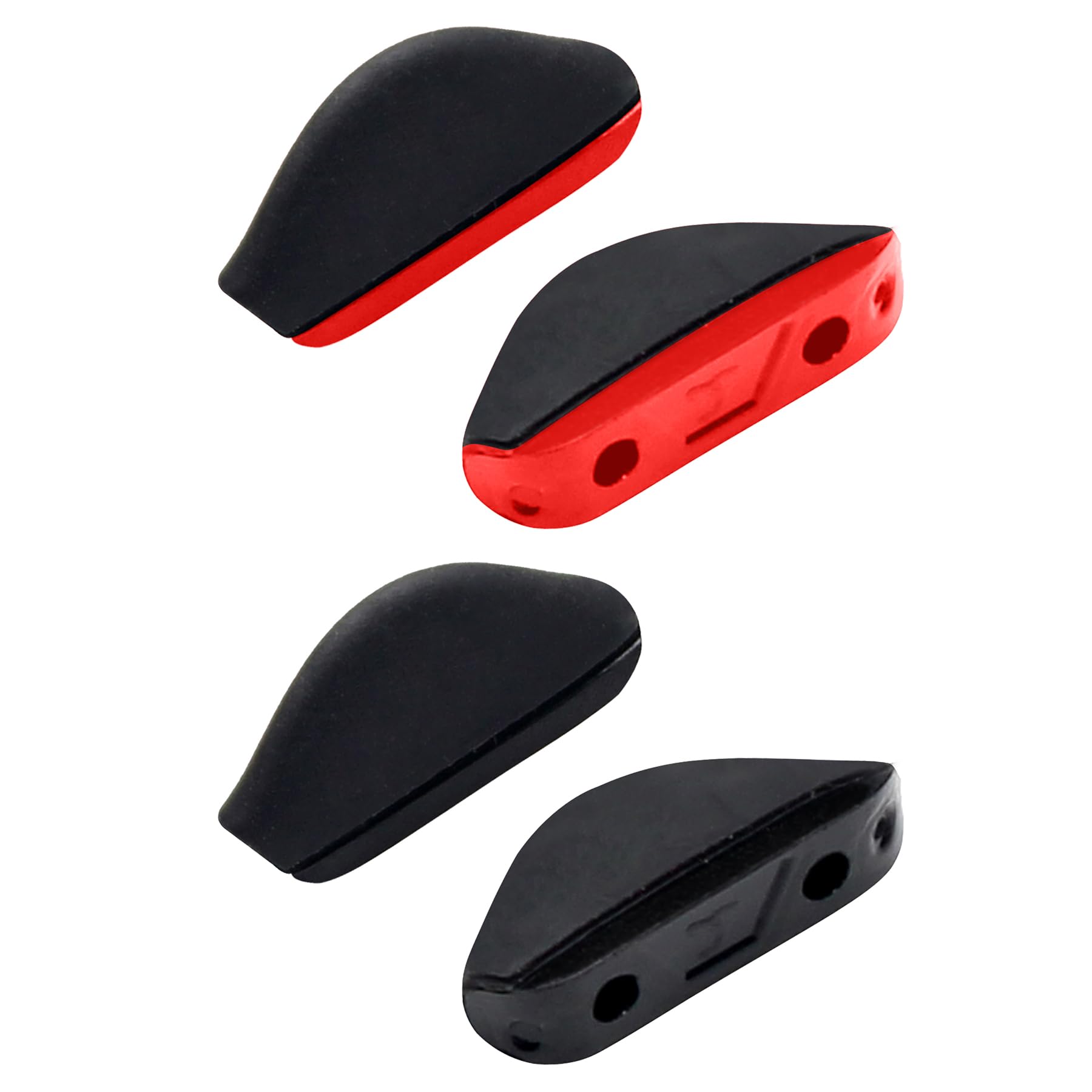 ToughAsNails Euro Fit Replacement Nose Pads for Oakley Voltage OX8066 Eyeglasses Black&Red Hard Base