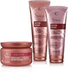 Eudora Kit Siàge Nutri Rosé Shampoo + Condicionador + Máscara
