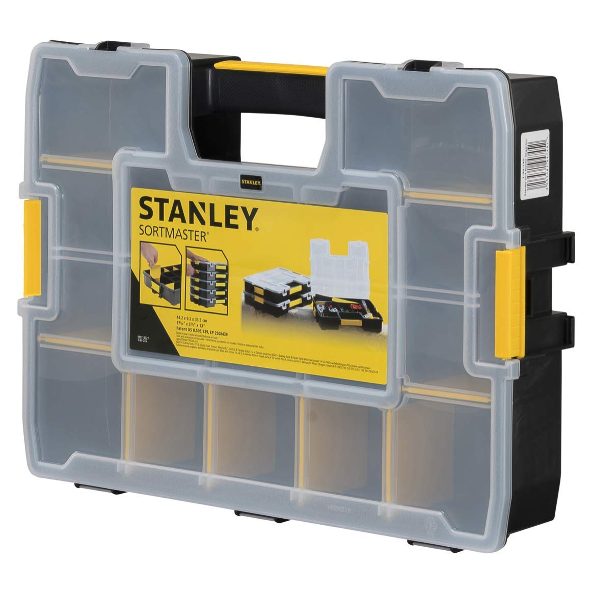 Stanley 1-94-745 - Organizador SortMaster 44.2 x 9.2 x 33.3 cm, Negro/ Amarillo