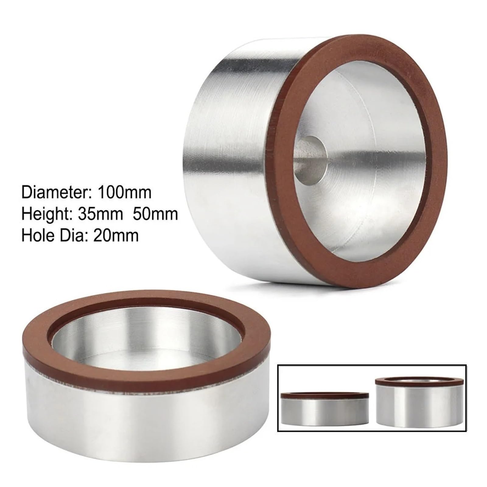 Becherförmige Schleifscheibe aus Legierung | 100 mm Durchmesser, 30/50 mm Höhe for das Schleifen mehrerer Materialien(30mm Height)