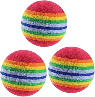 INOOMP 24 pcs golf accesories indoor golf balls pet toys practice swing sports toys training balls rainbow ball practice ball sponge ball foam ball cat ball colored balls appendix mini
