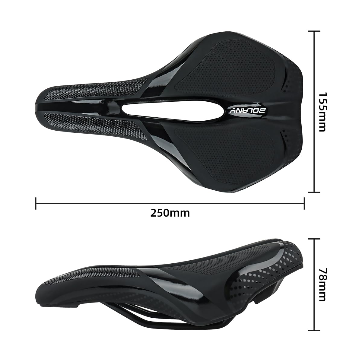Sella per Bicicletta Comoda Sella Bici Ergonomica in Memory Foam Sedile per Bici con Strisce Riflettenti Impermeabile Uomo e da Donna Sellini per Biciclette da Strada City Mountain MTB Bike Blu