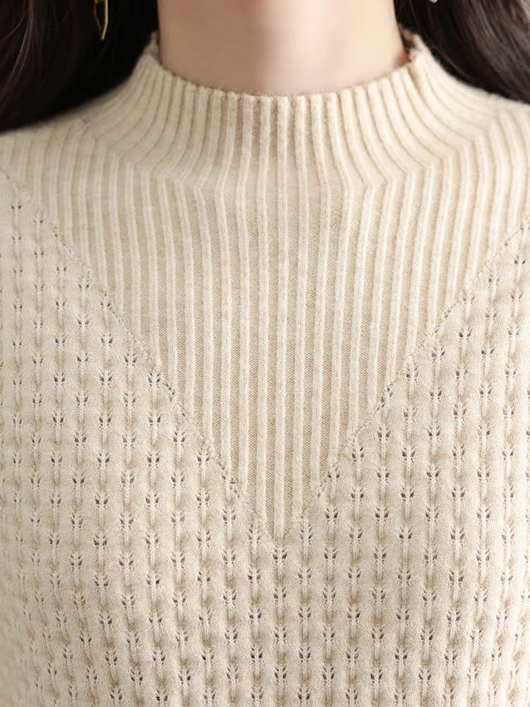 LIXINGHEITANG Wool Dress Women's Slim Long Sweater Shirt