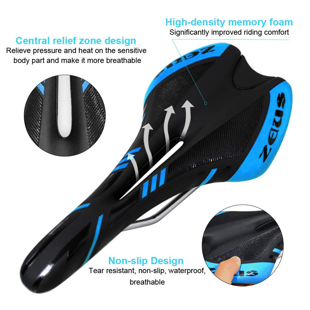 Sella Ergonomica Per Bici Riflettore Sul Retro Morbida Sportiva Sellin Xc 1659
