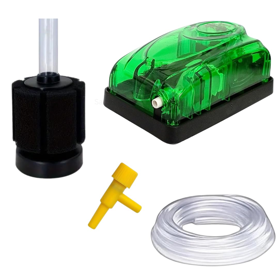 SANSEFERO Premier Plants Xy-2835 Biochemical Sponge Filter For Fry Shirmp And Small Fishes Aquarium (With Air Pump)-image-25