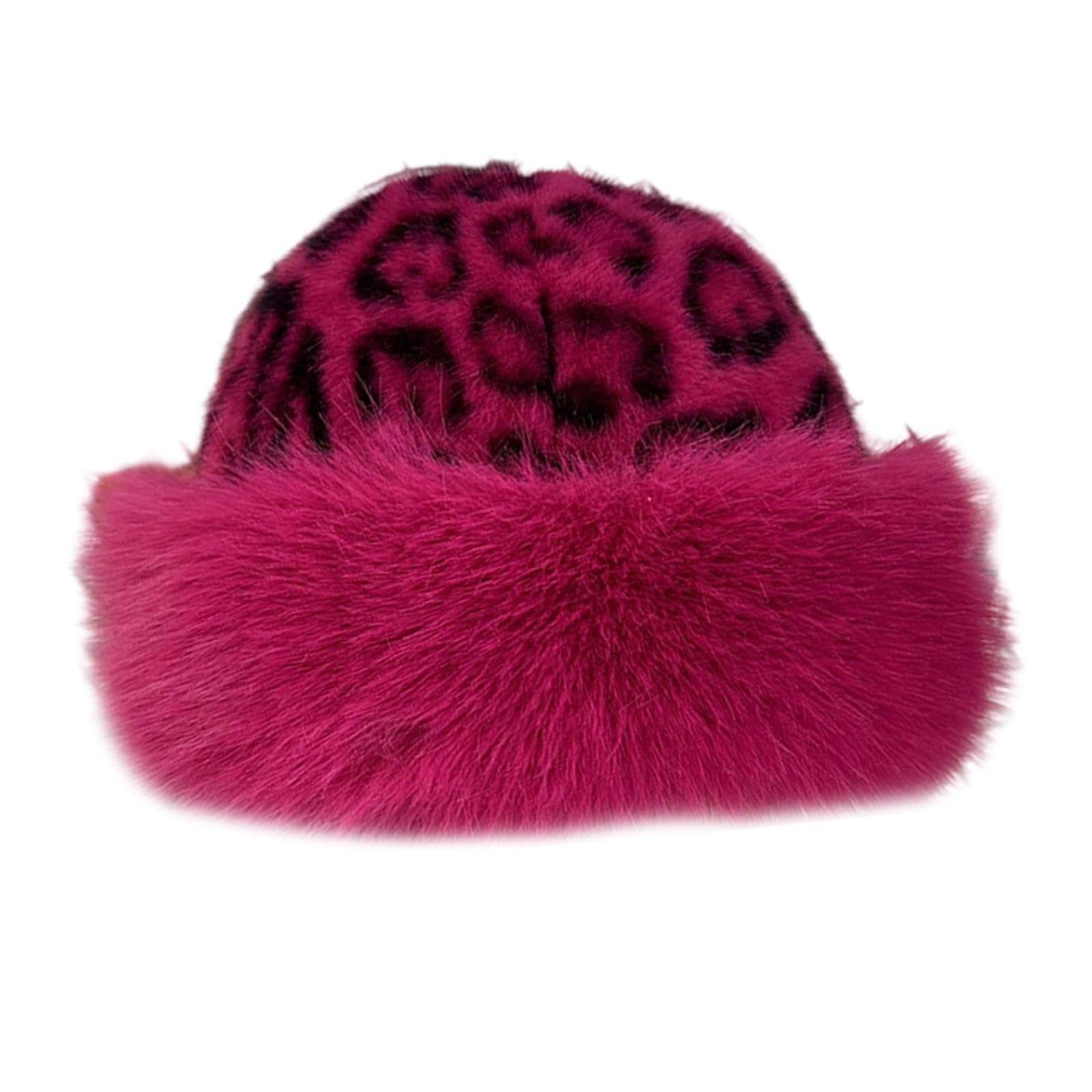 MERISHOPP®Winter Bucket Hat Female Fashionable Fisherman Cap for Walking Hiking Street Rose red|Clothing, Shoes & Accessories|Womens Accessories|Hats-image-34