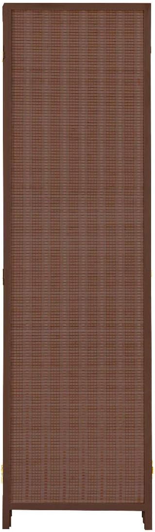 TinyTimes 6 FT Tall Bamboo Room Divider, 6 Panel Room Dividers & Folding Privacy Screens, Decorative Separation Wall Divider, Room Partitions, Freestanding - Brown, 6 Panel