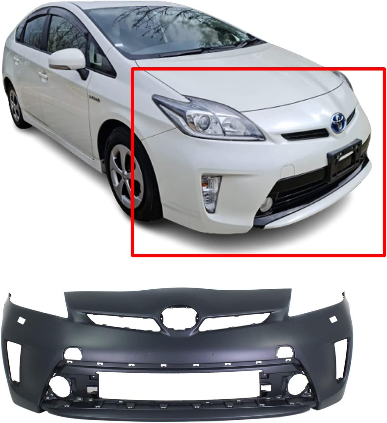 FitParts Compatible With Front Bumper Cover 2012 2013 2014