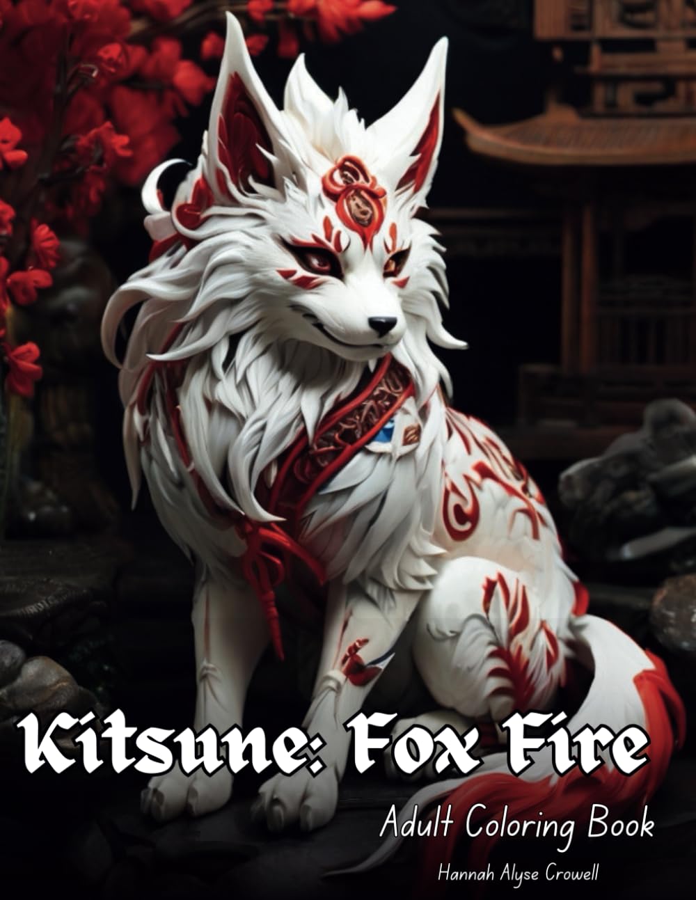 Kitsune: Fox Fire: Adult Coloring Book
