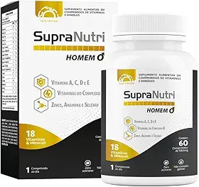 Suplemento Vitamina Para Homem Com 60 comprimidos - Supranutri