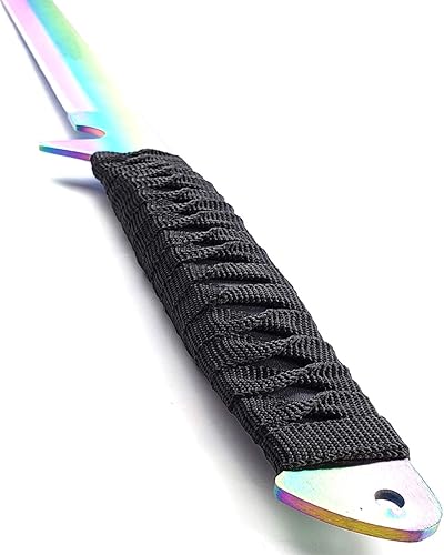 Miniatura 3 de Machetes tácticos gemelos de 51 y 30 cm con hoja fija katana, juego de espadas para campamento, colecciones, regalos, deportes al aire libre
